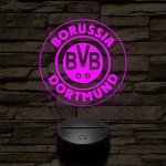 Borussia Dortmund logo 3D led lámpa