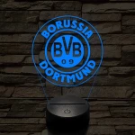 Borussia Dortmund logo 3D led lámpa