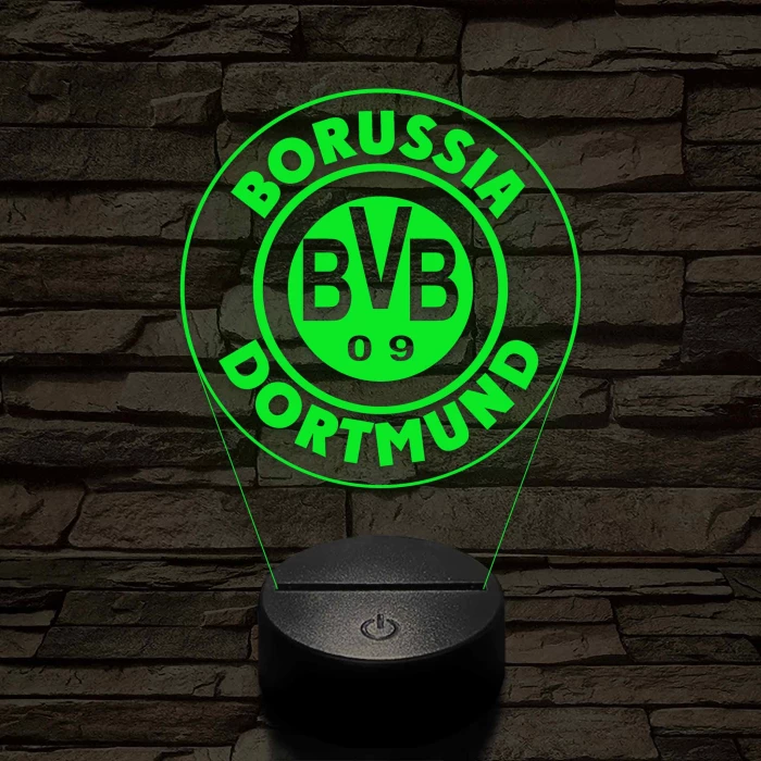 Borussia Dortmund logo 3D led lámpa