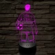 Focista fiú – Névvel és Számmal kérhető 7 színű 3D led lámpa