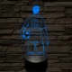 Focista fiú – Névvel és Számmal kérhető 7 színű 3D led lámpa