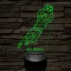 Focista fiú kapus akcióban – 7 színű színváltós 3D LED lámpa