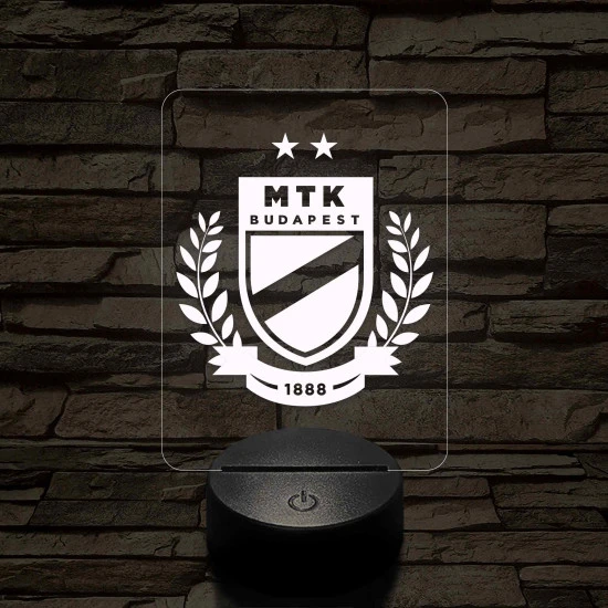 MTK Budapest címer – 7 színű, színváltós 3D LED lámpa