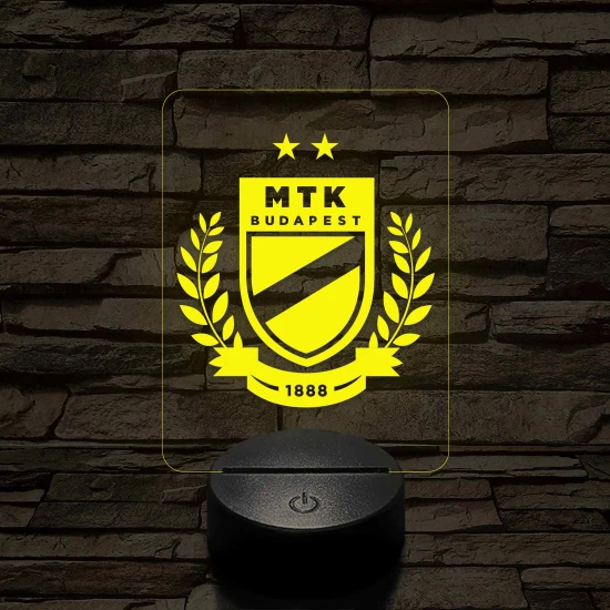 MTK Budapest címer – 7 színű, színváltós 3D LED lámpa