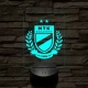 MTK Budapest címer – 7 színű, színváltós 3D LED lámpa