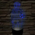 Focista lány – Névvel és Számmal kérhető 7 színű, színváltós 3D led lámpa