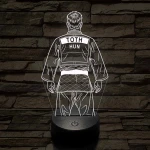 Judós fiú – Névvel kérhető 7 színű 3D led lámpa
