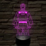Judós fiú – Névvel kérhető 7 színű 3D led lámpa