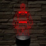 Judós fiú – Névvel kérhető 7 színű 3D led lámpa