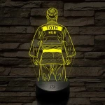 Judós fiú – Névvel kérhető 7 színű 3D led lámpa