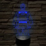 Judós fiú – Névvel kérhető 7 színű 3D led lámpa