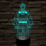 Judós fiú – Névvel kérhető 7 színű 3D led lámpa