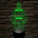 Judós fiú – Névvel kérhető 7 színű 3D led lámpa