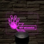 Bowling Bajnok – 7 színű, színváltós 3D LED lámpa
