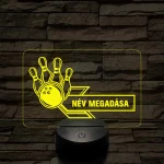 Bowling Bajnok – 7 színű, színváltós 3D LED lámpa