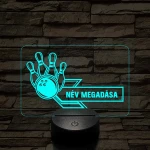 Bowling Bajnok – 7 színű, színváltós 3D LED lámpa
