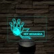 Bowling Bajnok – 7 színű, színváltós 3D LED lámpa