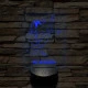 Elegáns Talajtornász – 7 színű, színváltós 3D LED lámpa
