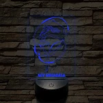 Bajnok Talajtornász – 7 színű, színváltós 3D LED lámpa