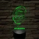 Bajnok Talajtornász – 7 színű, színváltós 3D LED lámpa
