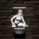 Napszemüveges Fitnesz Nő – 7 színű, színváltós 3D LED lámpa