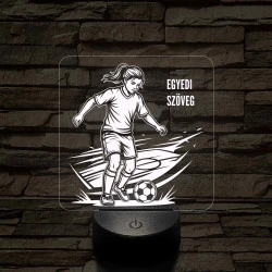 Focista Kislány – 7 színű, színváltós 3D LED lámpa