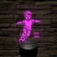 Focista Kisfiú – 7 színű, színváltós 3D LED lámpa