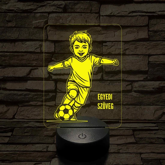 Focista Kisfiú – 7 színű, színváltós 3D LED lámpa