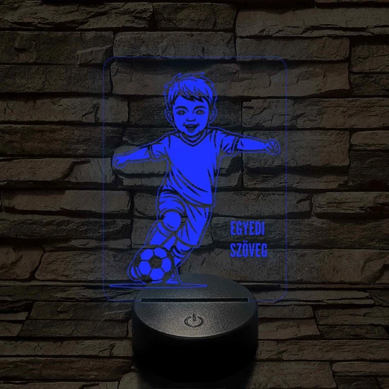 Focista Kisfiú – 7 színű, színváltós 3D LED lámpa