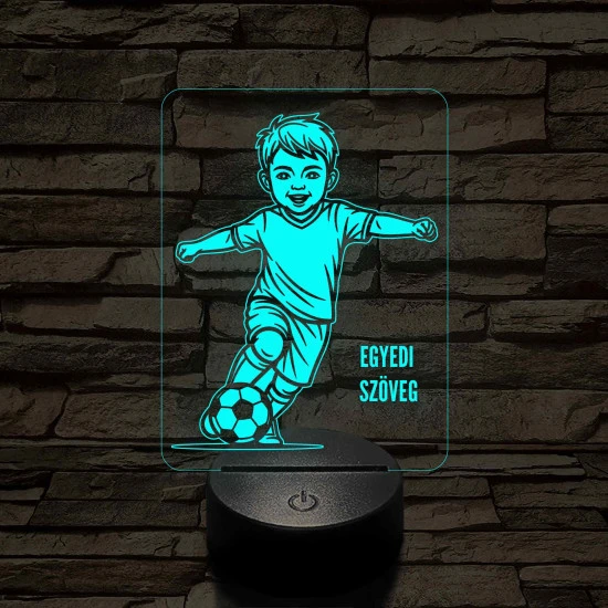 Focista Kisfiú – 7 színű, színváltós 3D LED lámpa