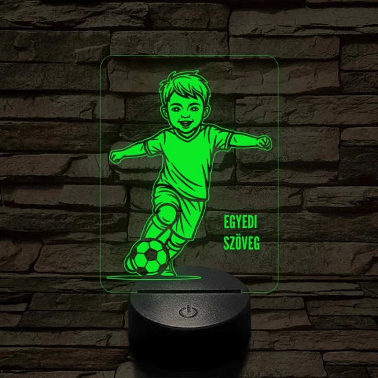 Focista Kisfiú – 7 színű, színváltós 3D LED lámpa