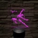 Gimnasztikázó nő – 7 színű, színváltós 3D LED lámpa