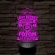 Szakács szakma lámpa – 7 színű, színváltós 3D LED lámpa