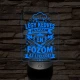 Szakács szakma lámpa – 7 színű, színváltós 3D LED lámpa