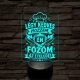 Szakács szakma lámpa – 7 színű, színváltós 3D LED lámpa