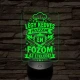 Szakács szakma lámpa – 7 színű, színváltós 3D LED lámpa
