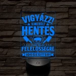 Hentes és mészáros szakmai lámpa – 7 színű, színváltós 3D LED lámpa