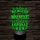 Kertész szakma lámpa – 7 színű, színváltós 3D LED lámpa