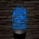Buszsofőr szakma lámpa – 7 színű, színváltós 3D LED lámpa