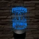 Fogász szakma lámpa – 7 színű, színváltós 3D LED lámpa