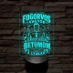 Fogász szakma lámpa – 7 színű, színváltós 3D LED lámpa