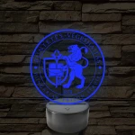 Büntetés-végrehajtás (BV) címeres embléma - 7 színű, színváltós LED lámpa