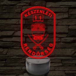 Készenléti Rendőrség karjelvény - 7 színű, színváltós LED lámpa