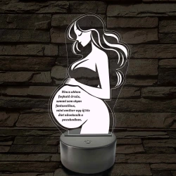 Anyai Fény 7 színű 3D led lámpa