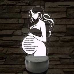 Anyai Fény 7 színű 3D led lámpa