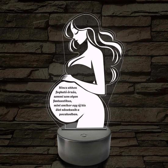 Anyai Fény 7 színű 3D led lámpa