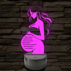 Anyai Fény 7 színű 3D led lámpa