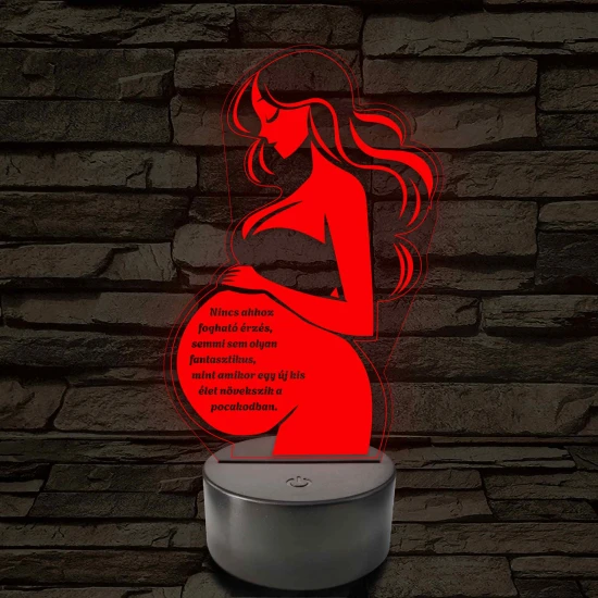 Anyai Fény 7 színű 3D led lámpa