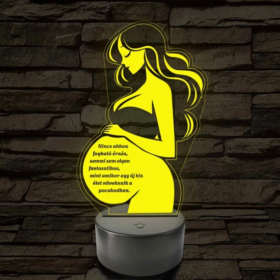 Anyai Fény 7 színű 3D led lámpa
