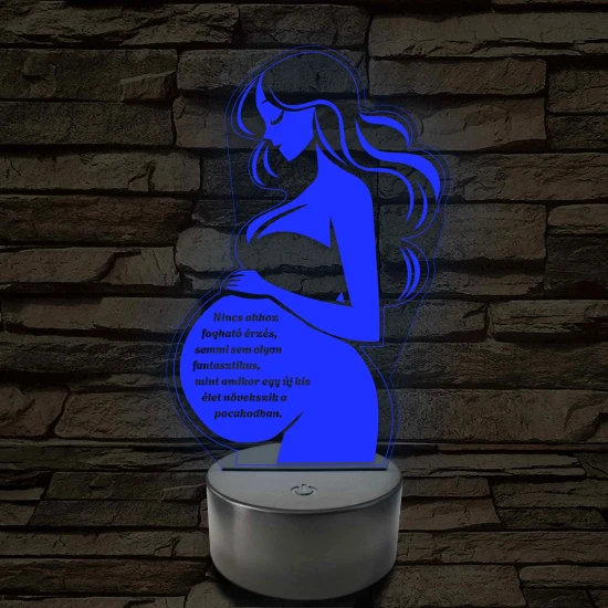 Anyai Fény 7 színű 3D led lámpa
